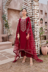 Fiona 3Pc - Embroidered Lawn Dress