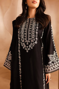 Black Pearl 3Pc - Embroidered Khaddar Dress