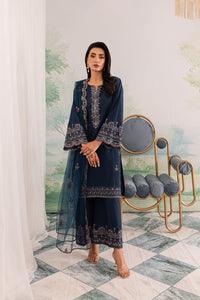 Apollo 3Pc - Embroidered Khaddar Dress